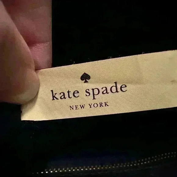 Kate Spade Cowhide Deep Bluish Black Large Handbag - Picture 10 of 16